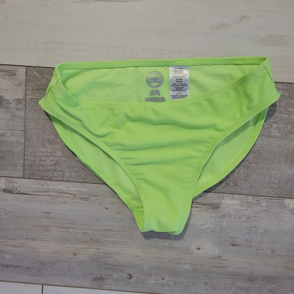 Green Neon bathing suit bottoms. New never worn XL
